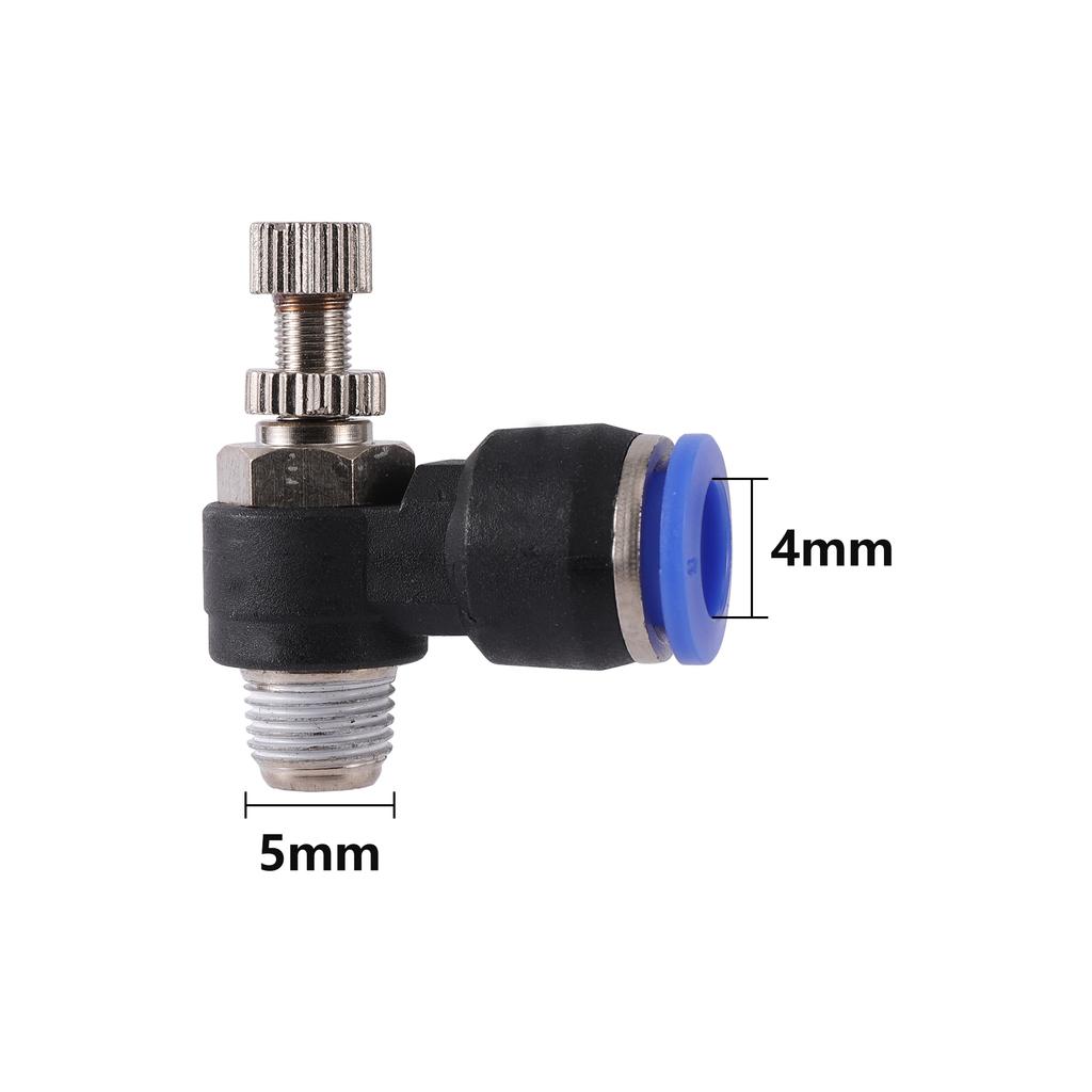 4/6/8/10/12mm Pneumatic Regulating Valve Air Flow Control Valve 1/8" 1/4" 3/8" 1/2" BSP Male Thread Hose Fittings