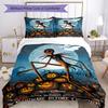 Christmas Nightmare Bedding Set Breathable Duvet Cover with Pillowcases Decorative Bed Linen for Bedroom Home Decoration Birthday Gift