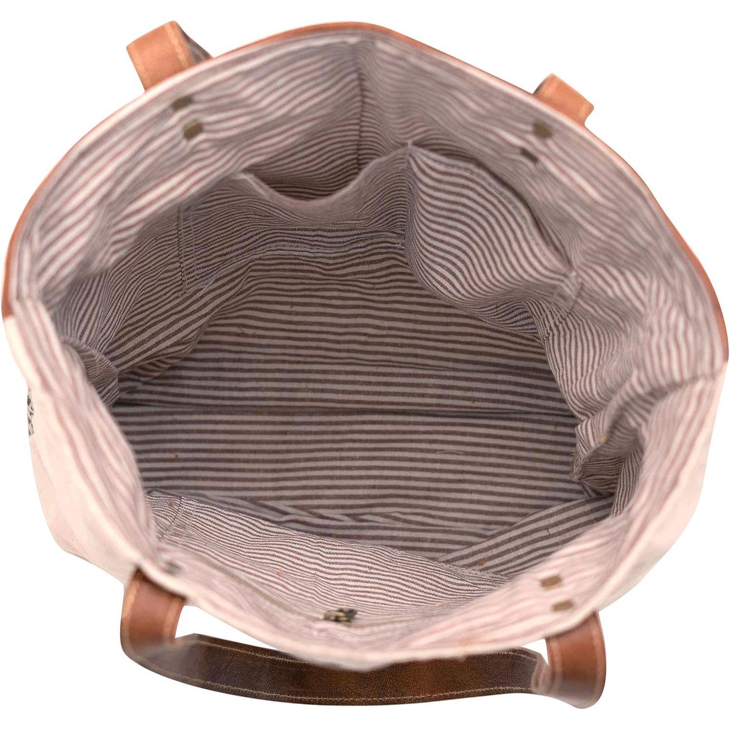 Кожаные сумки Let s Touch The Sky Большая сумка из переработанной парусины белого — фото 4