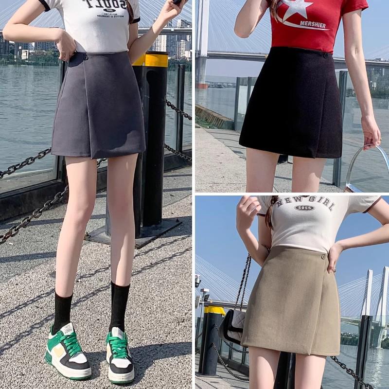 Women's Irregular High-Waist A-Line Skirt - Spring/Summer 2025 Bodycon Style, Anti-Exposure, Professional Casual Wear