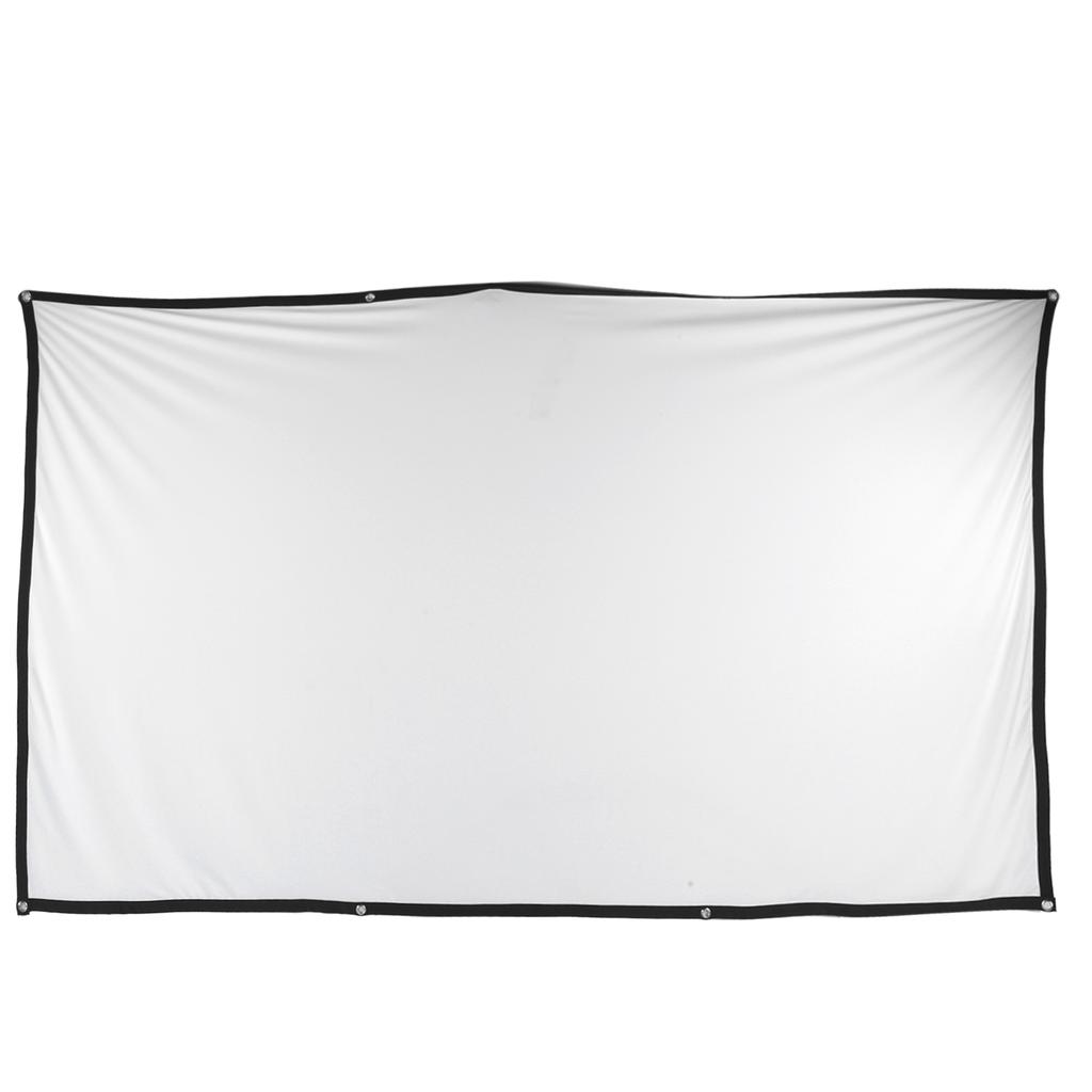 16:9 Projection Curtain Portable Projector Screen Video Movie Indoor Outdoor for Home