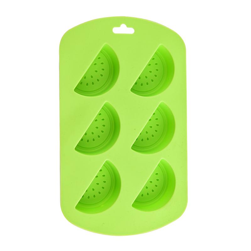 

Fruit Shaped Silicone Mold, Watermelon/Strawberry/Lemon/Pineapple Silicone Mold For Candy, Chocolate, Fondant, Cake Decoration зелёный