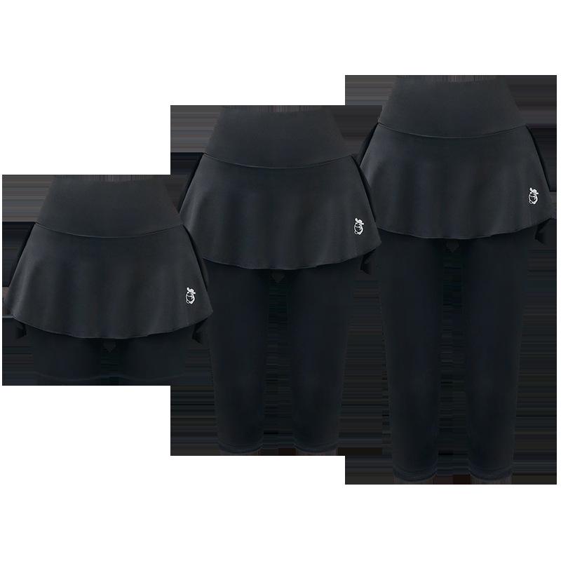 Plus Size Women's Yoga Pants, Two-Piece Look, Spring/Summer Fitness, 200 Jin, Slimming & Loose Running Sportswear