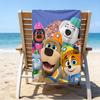 Ultra-Soft Beach Towel with Pupstruction Theme,Ideal for Pool - Camping, Diving - Perfect Travel Essential, Vibrant Beach Towel.