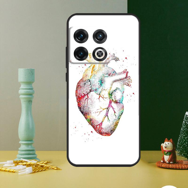 Human Heart Anatomy Case For OnePlus Nord CE 4 2 3 Lite N20 N30 9 10 Pro 8T 9RT 10T 10R 12R 13R 11 12 13 Cover