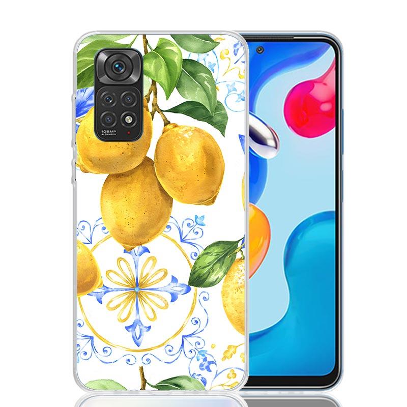 

Summer Fruits Lemon Phone Case For Xiaomi Redmi Note 15 14 13 12S 12 Pro Plus 11S 11E 11 11T 10S 10 Art Soft Pattern Cover Redmi Redmi Note 10 Pro 4G