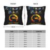 Pillow Cover Mortal Kombat Classic Poster Fashion Pillow Case For Sofa Couch Bed Living Room Pillowcases