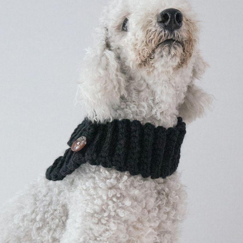 MERRYMOTIVE Wool blend knit muffler for my Dog (4colors)