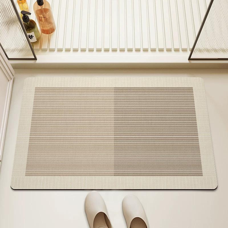 Bathroom Mats Mat Soft Diatom Ooze Absorbent Silicone Non Slip Toilet Toilet Toilet Doorway Carpet Bathroom