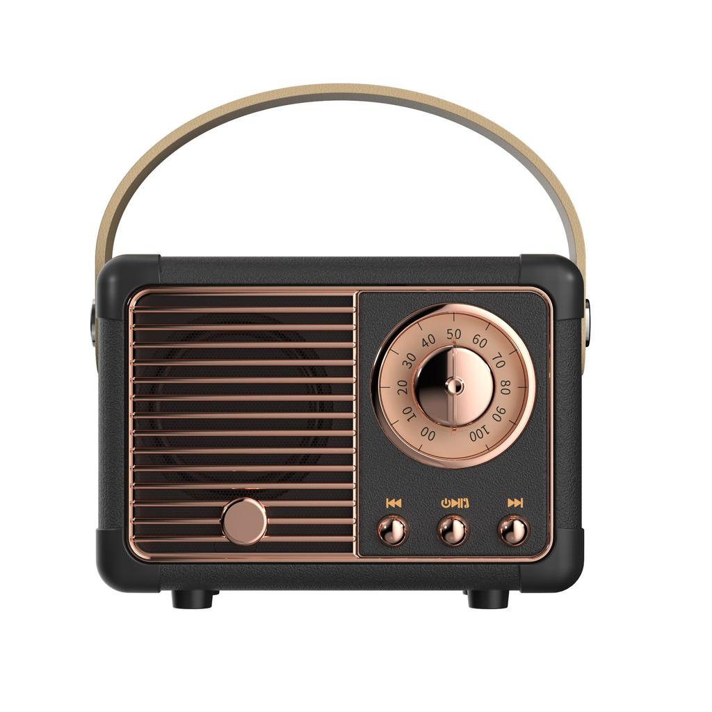 Retro Bluetooth Speaker Creative USB Mini Outdoor U Disk TF Card with FM Gift Portable Small Speaker