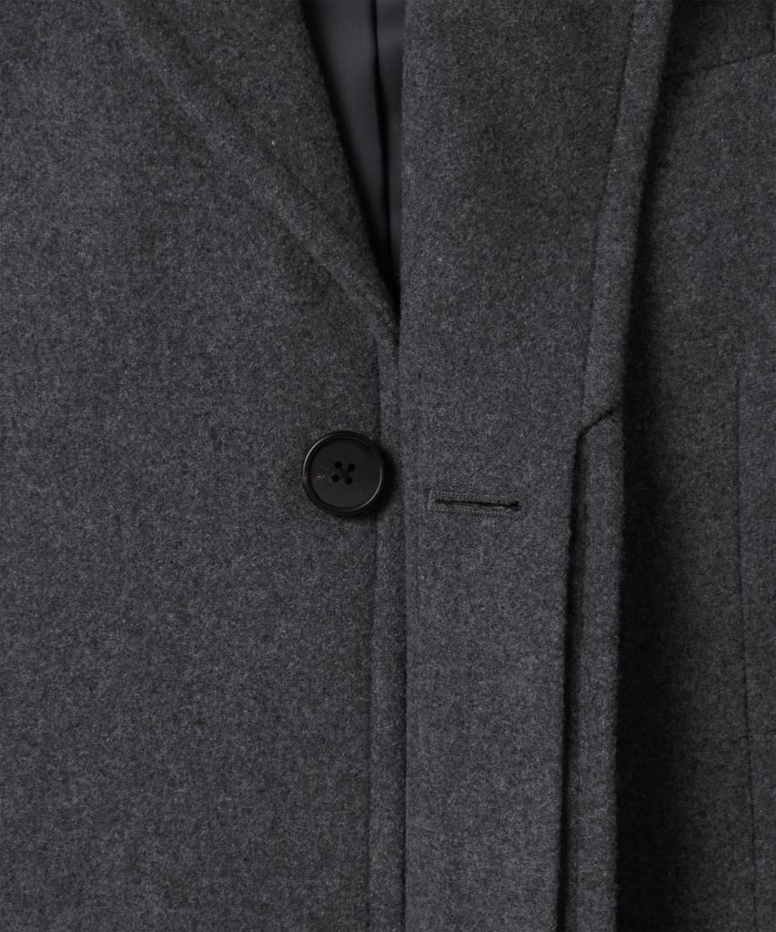Musinsa Standard Wool Blend Melton Oversized Short Blazer [Medium Grey]