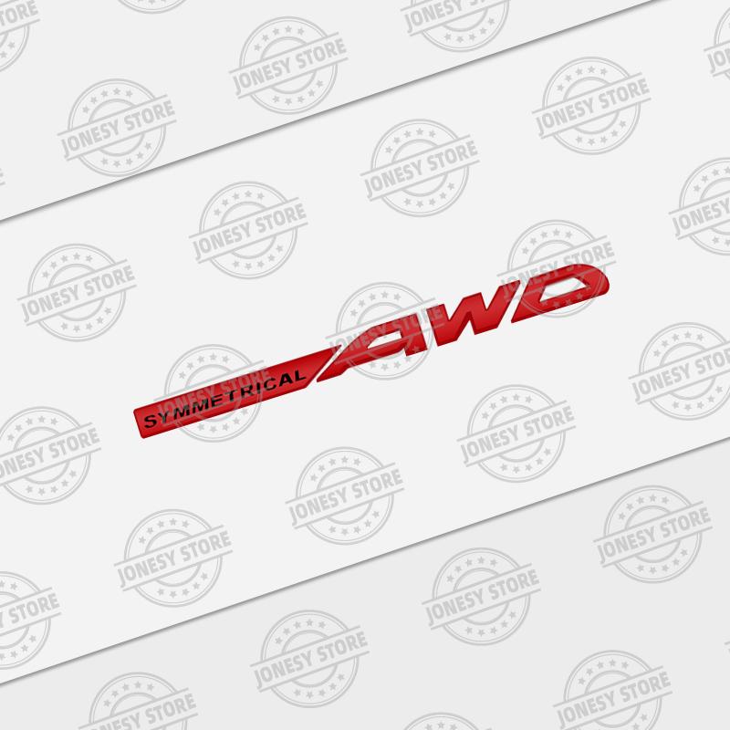 Auto Metal SYMMETRICAL AWD Logo 3D Badge Lettering Decals Trunk Sticker For Subaru Legacy XV Outback Forester Impreza BRZ STI VV444