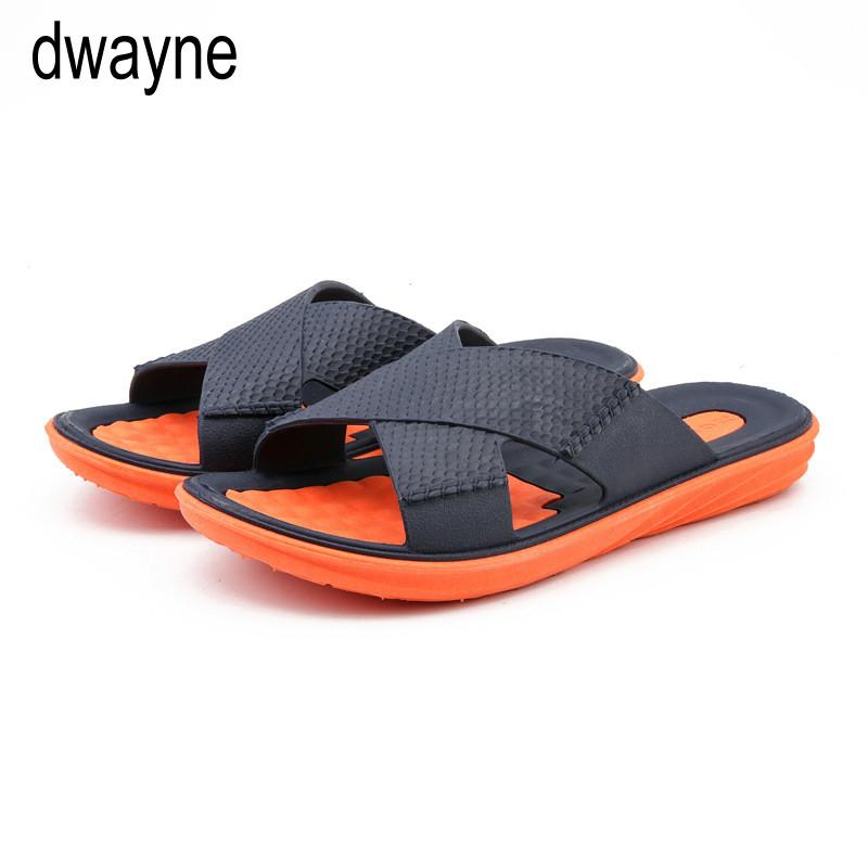 2024 New Style Men's Slippers Plus Size Fashion High Quality 100% Crazy Horse Leather Mens Summer Slides 5679