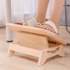 Wooden Footrest Stool Sturdy Adjustable Foot Ergonomic Sloped with NonSlip Pad