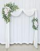 2pcs Artificial Flowers Wedding Backdrop Wreath Decor Welcome Card Sign Corner Wall Props Arrange Arch Fake Flower Row