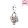 Heart Padlock Double Dangle Charm 780087c01
