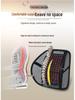 Ventilated Wooden Bead Seat Cushion with Lumbar Support - Breathable, Massage Pad for Car or Office Chair