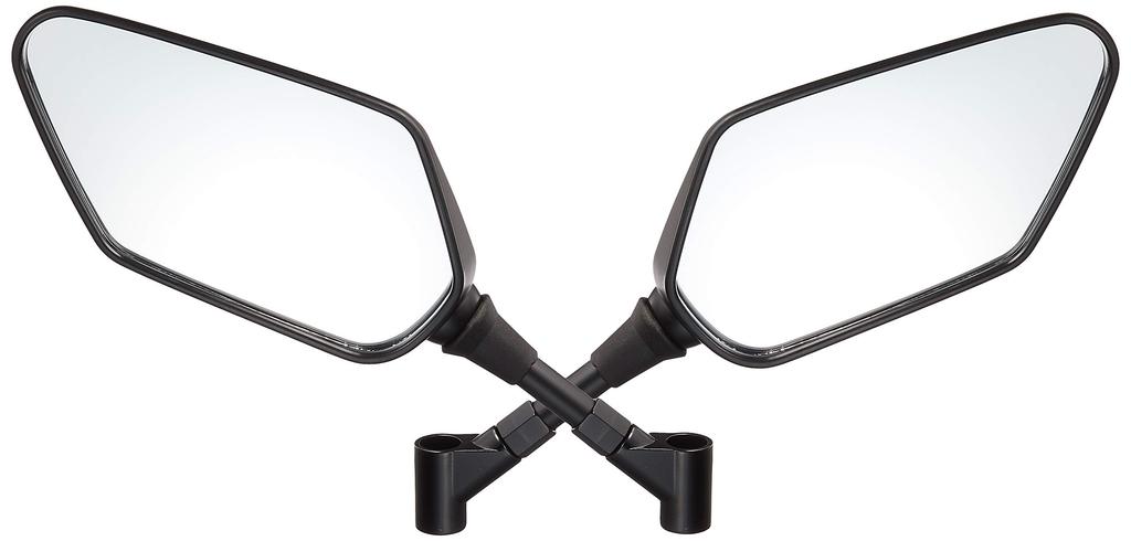 HURRICANE Motorcycle Mirror Mirror Type 2 Universal Black Left and Right Set HA6250 V-Blade M8/M10