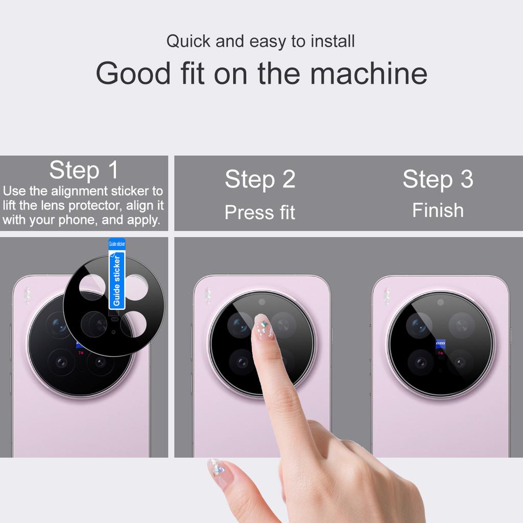 For Vivo X300 Pro 5G Glass IMAK High Definition Integrated Glass Lens Film