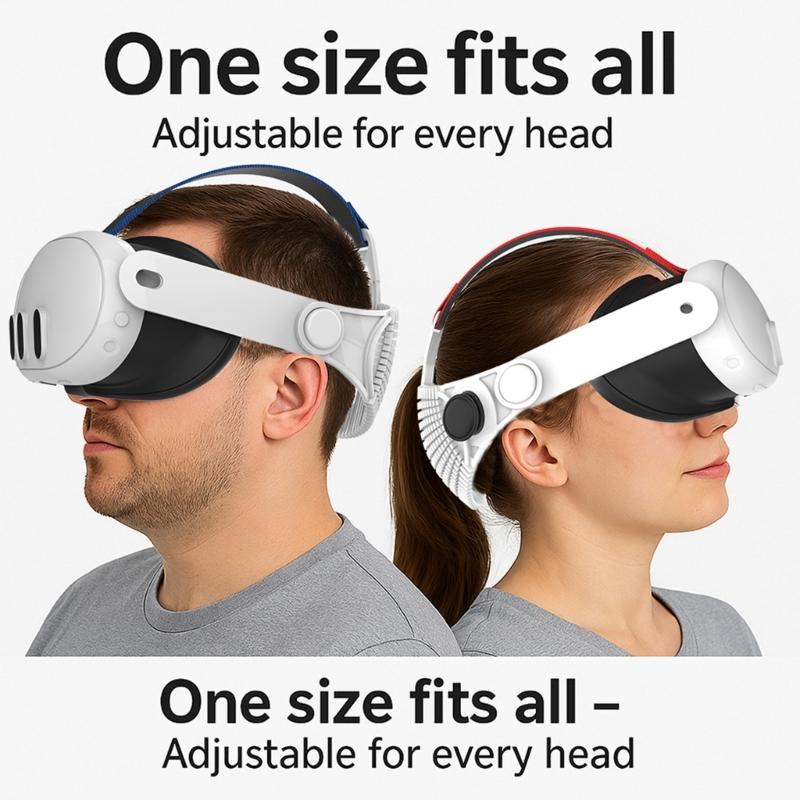 Fascia per la testa regolabile per visore VR Migliora il design ventilato e il silicone morbido traspirante