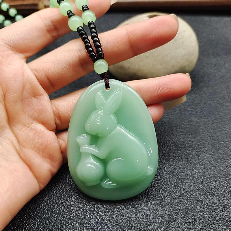 New Year Rabbit Necklace New Ethnic Style New Year Zodiac Rabbit Pendant
