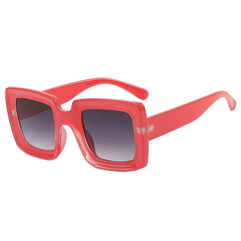 

New in Women Square Sunglasses Oversized Y2K Brand Design Sun Glasses Female Men Outdoor Cycling Eyewear UV400 Sunglasses помаранчевий