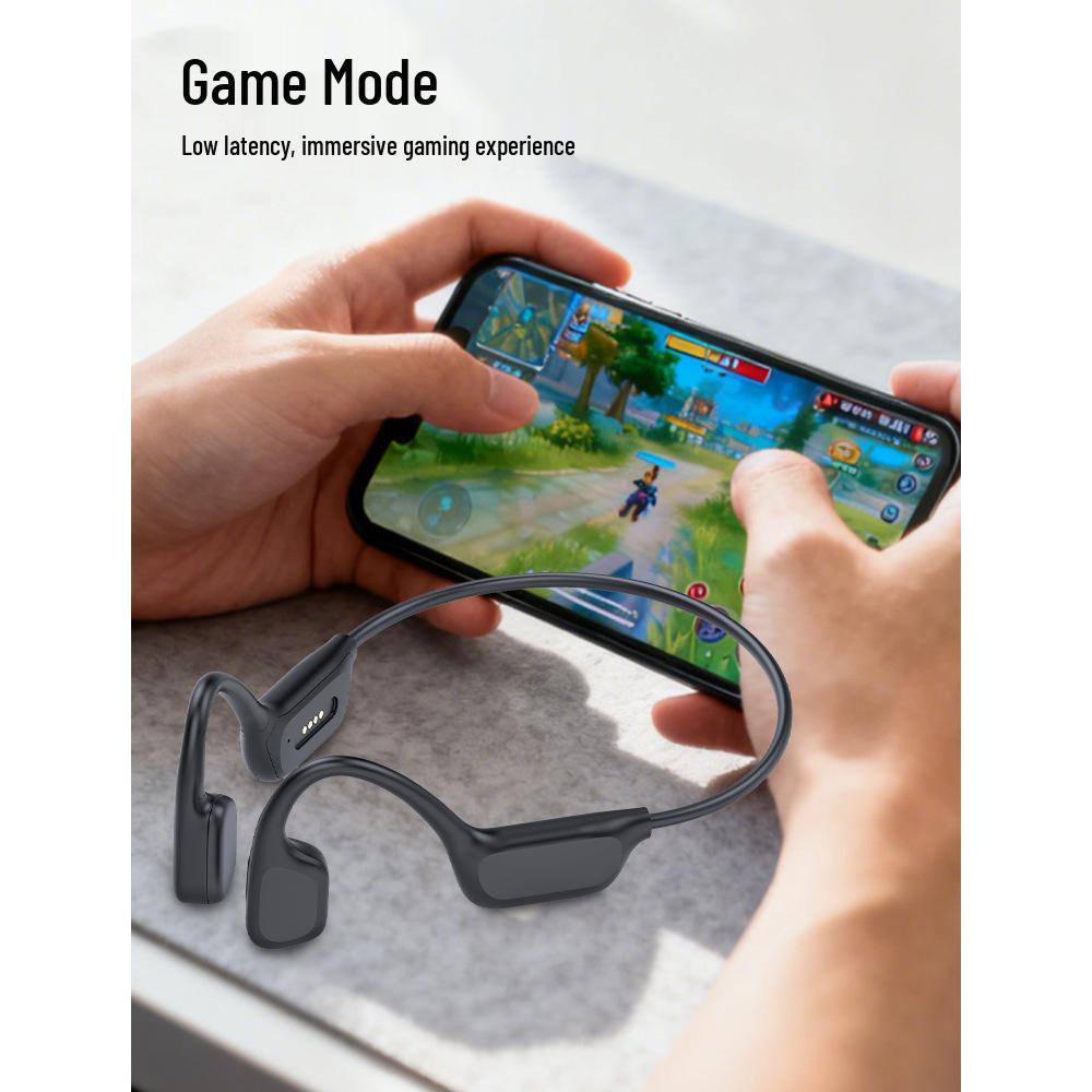 Long-Lasting Bluetooth Bone Conduction Headphones for Sport & Swimming – Open Ear, Noise Cancelling