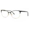 Full Rim Cat Eye Black Gold Smartbuy CollectiOn Ayaka With Clip On Df 300 02m fashiOn Women Eyeglasses