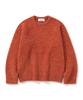 KNITTED (Unisex) Boucle Raglan Crop Round Knit Orange