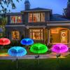 LED Solar Jellyfish Garden Lights Outdoor Waterproof Christmas Ornaments Yard Balcony Lawn Decoration Solar Powered Flowers Lamp
