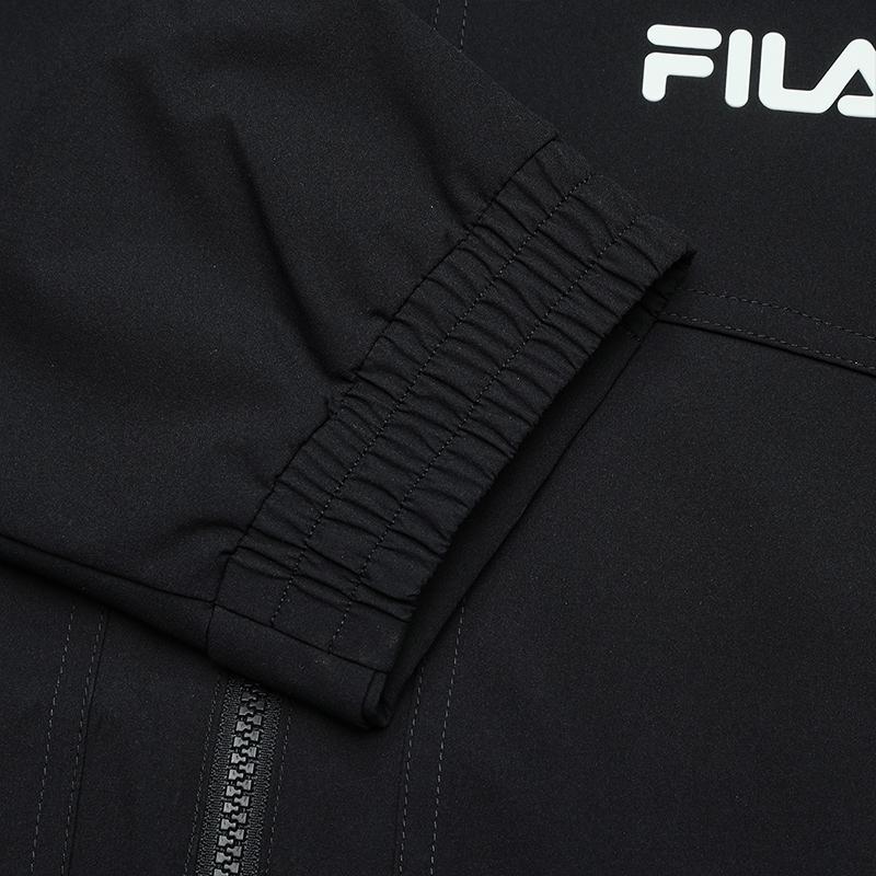Fila Simple Hooded Woven Jacket Men Jackets Black F11M519714FBK