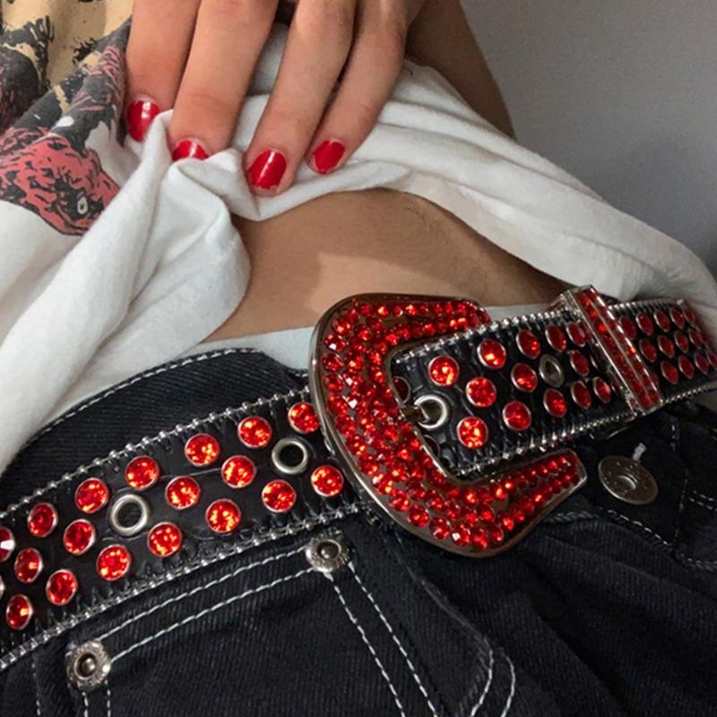 Cowgirl Western Belt Bling for Rhinestone Belts for Jeans  Leather Belt for Country Music Festival Horse Show Club Rocks