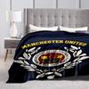 Manchester Football Club Badge Blanket Soft And Comfortable Home Decor Digital Printing Outdoor Plush Blanket Sheet