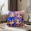 Anime Lucky Star Kawaii Cartoon cushion cover soft Comfort Pillowcase for Sofa nap Living Room party Home pet Decor Pillowcover