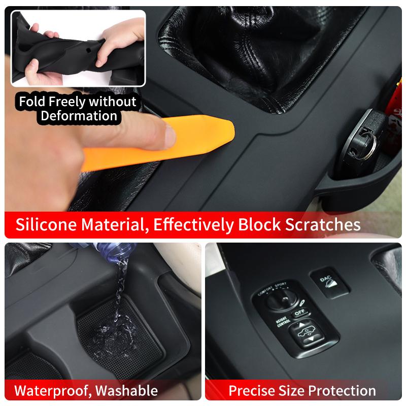 For Toyota Land cruiser 120 LC120 Prado j120 2003 2009 Center Console Dust-Proof Cover Mat Protect Scratch Interior Accessories