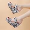 Plus Size 35-42 Shoes for Women 2024 Platform High Heel Wedges Summer Fashion Sandals Open Toe Slides Comfortable Women Slippers