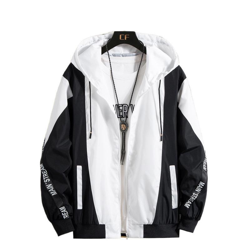 Autumn Coat Men's Spring and Autumn New Style Trendy and Handsome Student Loose Hooded Jacket Casual Boy's Coat