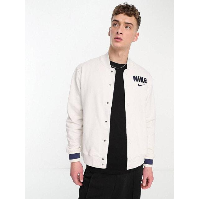 

Белая флисовая университетская куртка Nike Retro