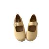 French Retro Light Mouth Velcro Mary Jane Women's Shoes 2025 New Fashion Versatile with Skirt Small Leather Shoes