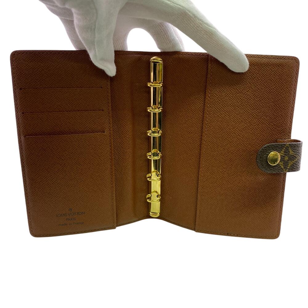 LOUIS VUITTON R20005 Monogram Monogram Agenda PM Notebook cover Brown Monogram Used