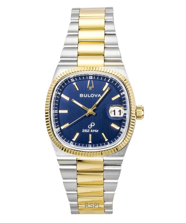 Joom Bulova Men's Blue Super Seville Two Tone Stainless Steel Dial Quartz 98B462 Watch