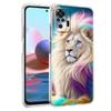 Colorful Lion Transparent Phone Case for Redmi 13C 12C 10C Note 13 12 11 11T K40 Gaming Plus Pro 4G 5G Soft Cover Shell Capa Bag