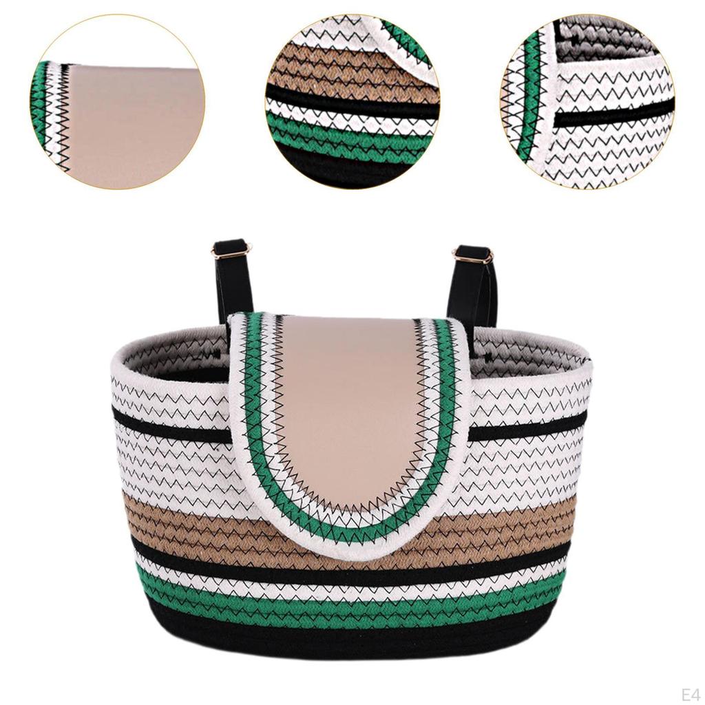 Bike Basket Adjustable Carrier Unique Decoration Front Handlebar Bicycle for