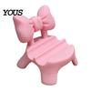 Easy Wipe Clean Table Ornament 3D Printed Stool Phone Holder, Cute Bow/Flower Ergonomic Bracket Support, Hands-free Mobile Stand for Desktop Accessory