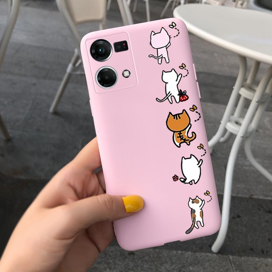 Für Oppo Reno7 4G Hülle CPH2363 Oppo F21 Pro 2022 Schöne Kunst Bemalte Abdeckung Weiche TPU Handyhülle Für Oppo Reno 7 F21 Pro Rückseite
