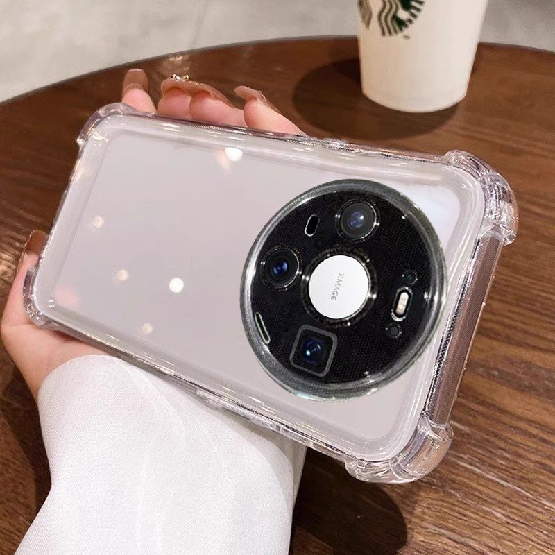 Four Corners Anti-drop Pura90pro Is Suitable for Huawei Mate80 Mobile Phone Case Honor 600 Transparent and Enjoys 90 Electroplating