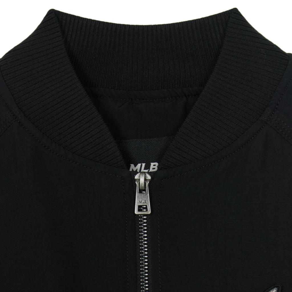 MLB New York Yankees Logo Short Flight Cotton Jacket Women Jackets Black 3FJPB0254-50BKS