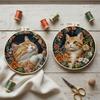 2 X Cats Embroidery Kit With Hoop [M-Ohaft4]