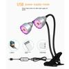 DC5V USB LED Plant Grow Light 4heads Flower Red Blue Light Phytolamps Timer Waterproof Desktop Clip Phyto Lamps Flowers Grow Box