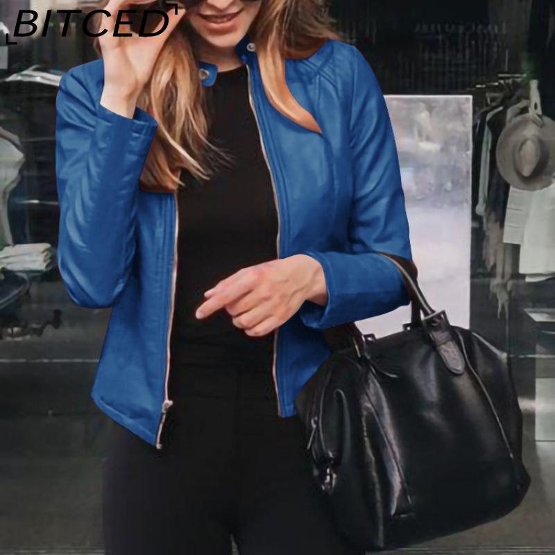 BITCED Autumn/Winter Women's Fashionable Leather PU Blazer